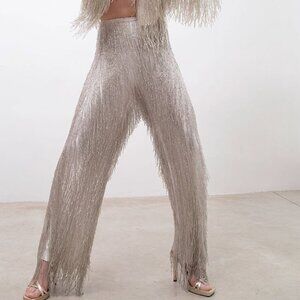 Womance / Womanze Candy Pants - Fully Beaded White Bridal Pants
